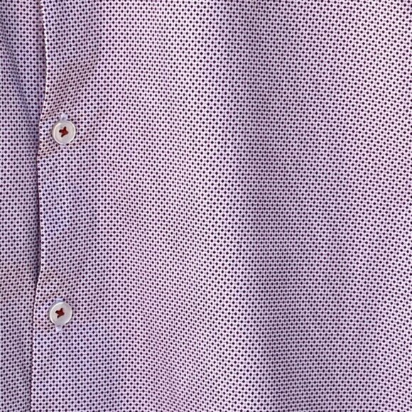 Denim & Flower Ricky Singh Men’s Pink Slim Fit Button-Down Shirt, Size L - Picture 7 of 9